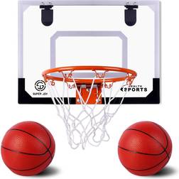 AOKESI Basketball for Kids 16.5" x 12.5" Pro Indoor Mini Basketball Hoop Set for Door & Wall with Complete Accessoriesâ¦ instock